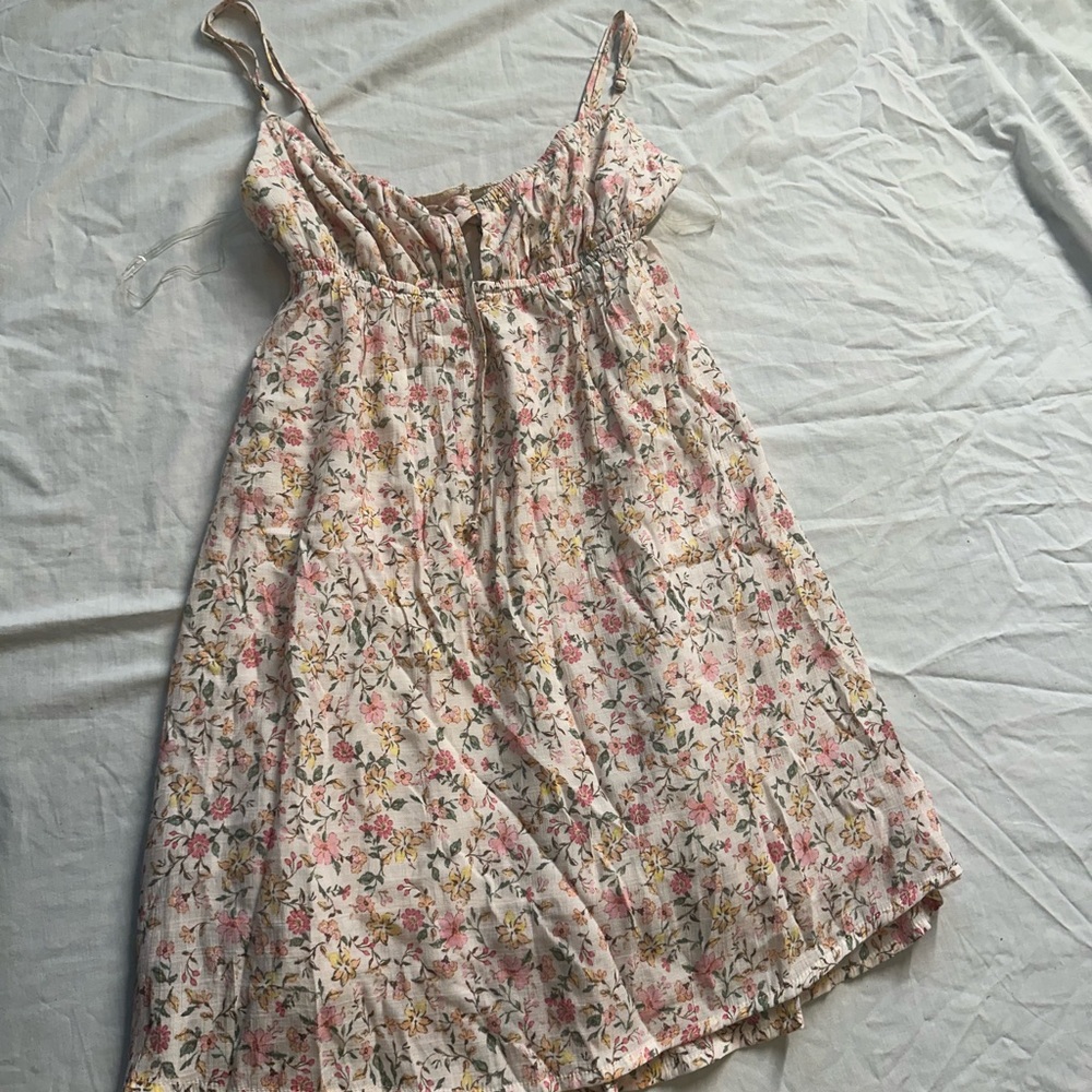 RSQ Cream Floral Dress